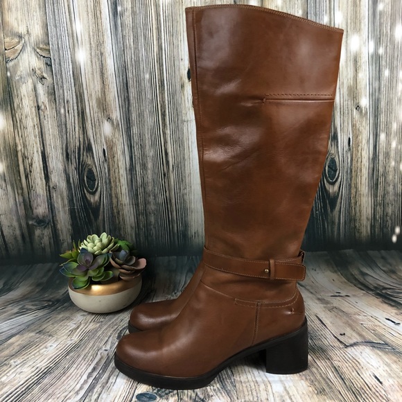 halogen leather boots